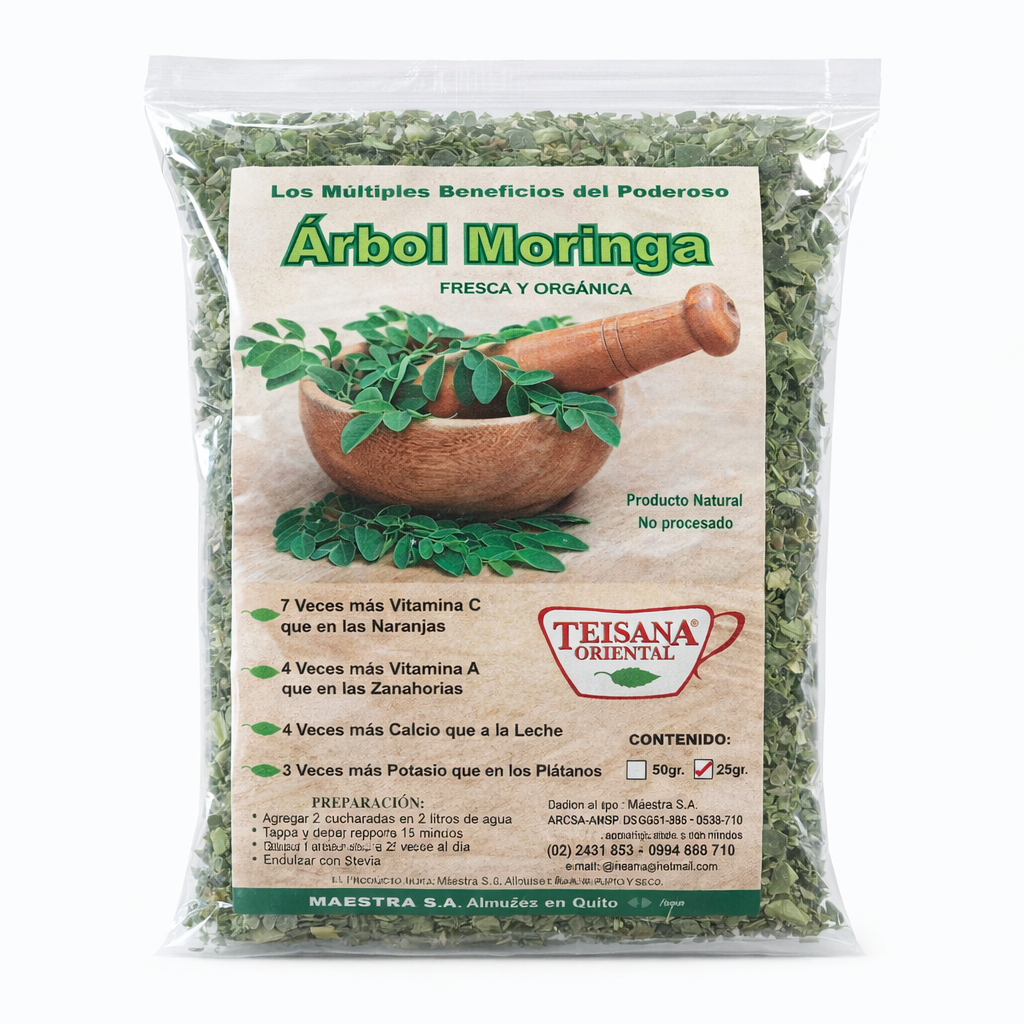 Árbol Moringa Orgánica y Fresca (25g) - Teisana Oriental