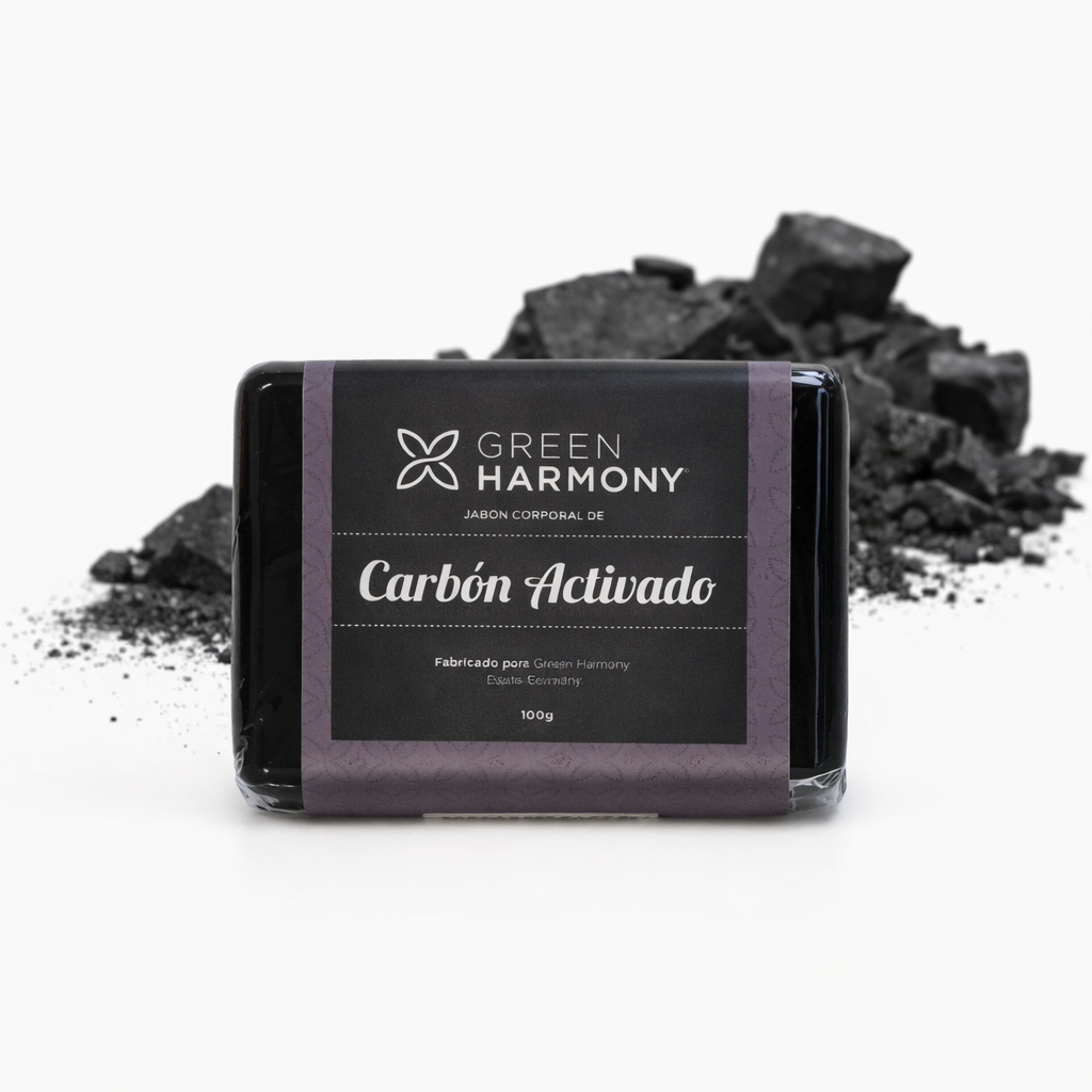 Jabón Corporal de Carbón Activado (100g) - Green Harmony