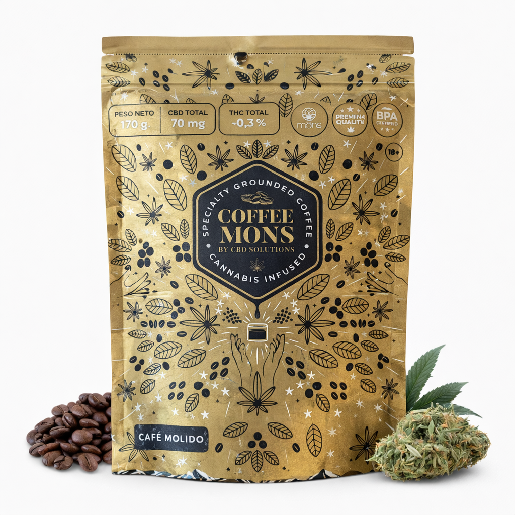 Café Molido Infusionado con CBD (170 g) - Coffee Mons by CBD Solutions