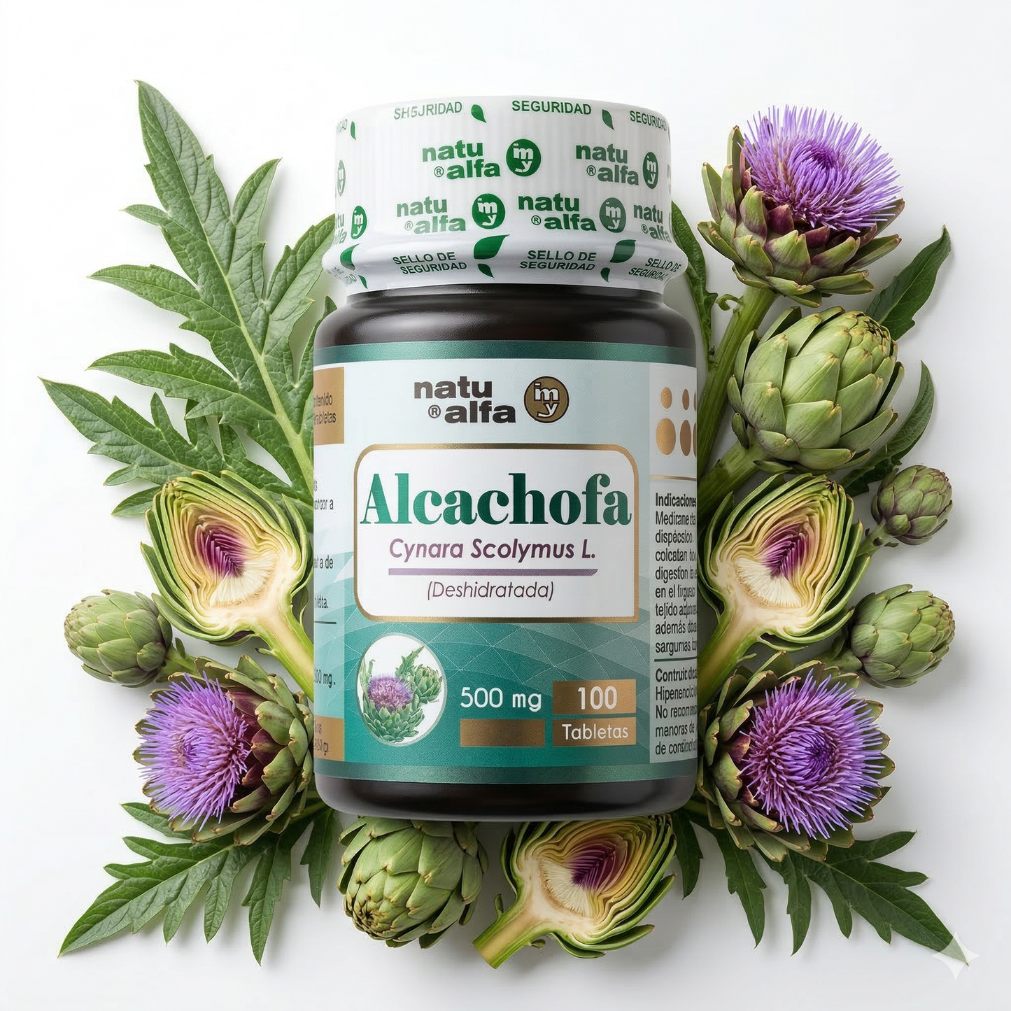 Alcachofa 500 mg (100 Tabletas) - Natu Alfa