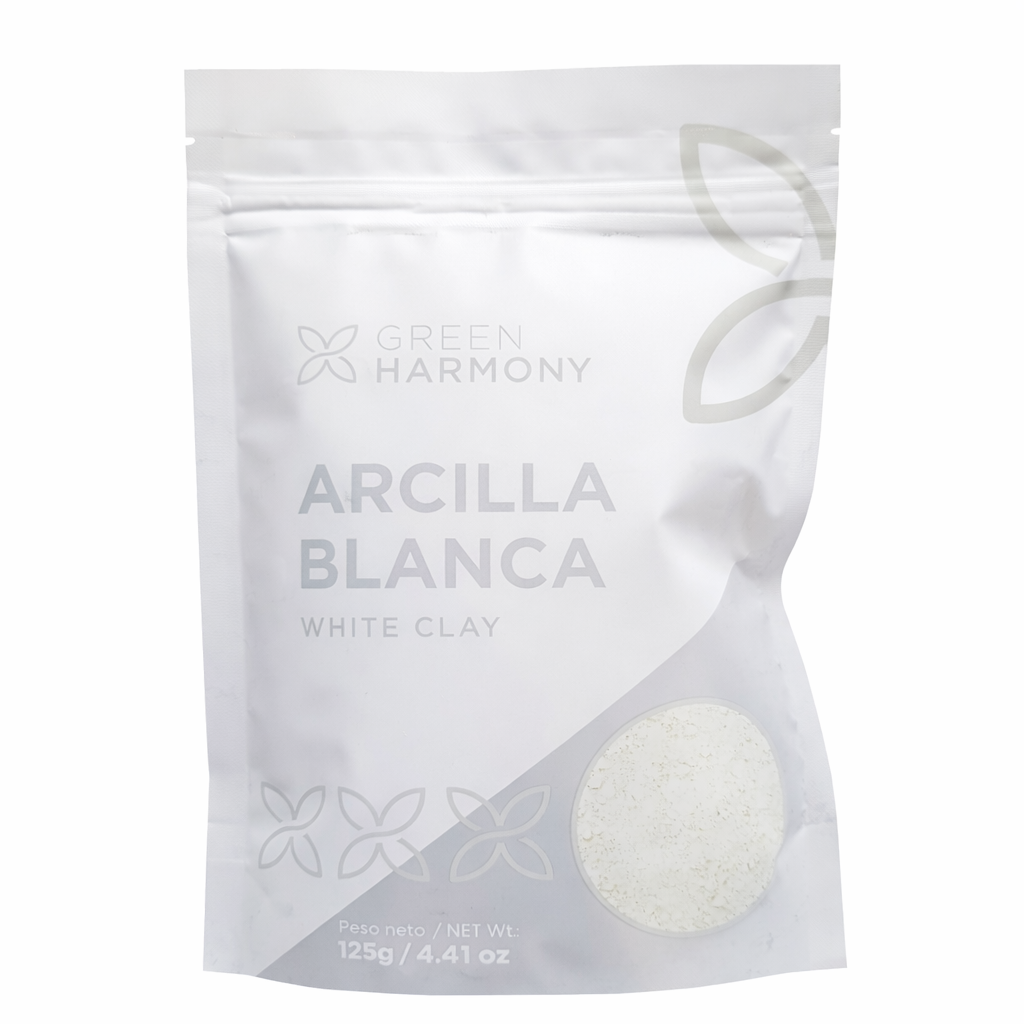 Arcilla Blanca Natural 125g Green Harmony – Uso Cosmético