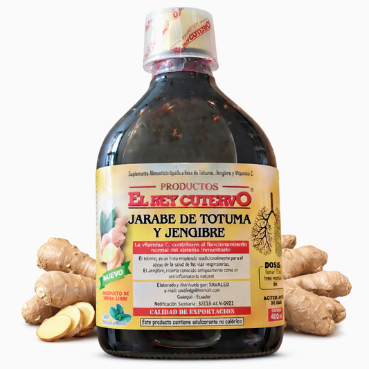 Jarabe de Totuma y Jengibre 400ml El Rey Cuervo – Fórmula Natural