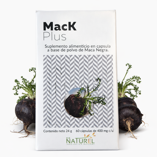 MacK Plus Cápsulas de Maca Negra (60 uds) - Vie Naturel