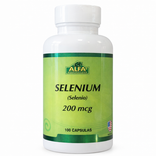 Selenio 200 mcg 100 Cápsulas – Alfa Vitamins