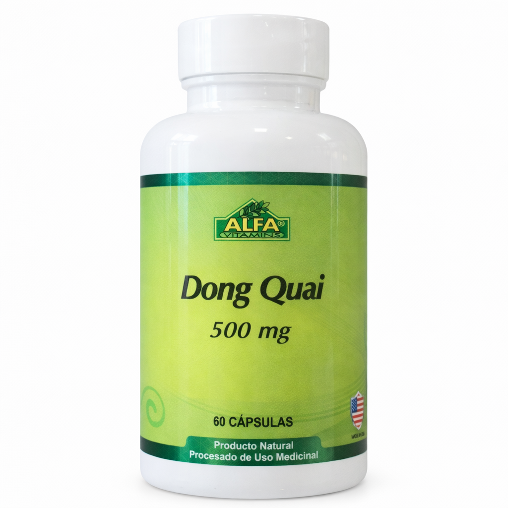 Dong Quai 500 mg 60 Cápsulas – Alfa Vitamins