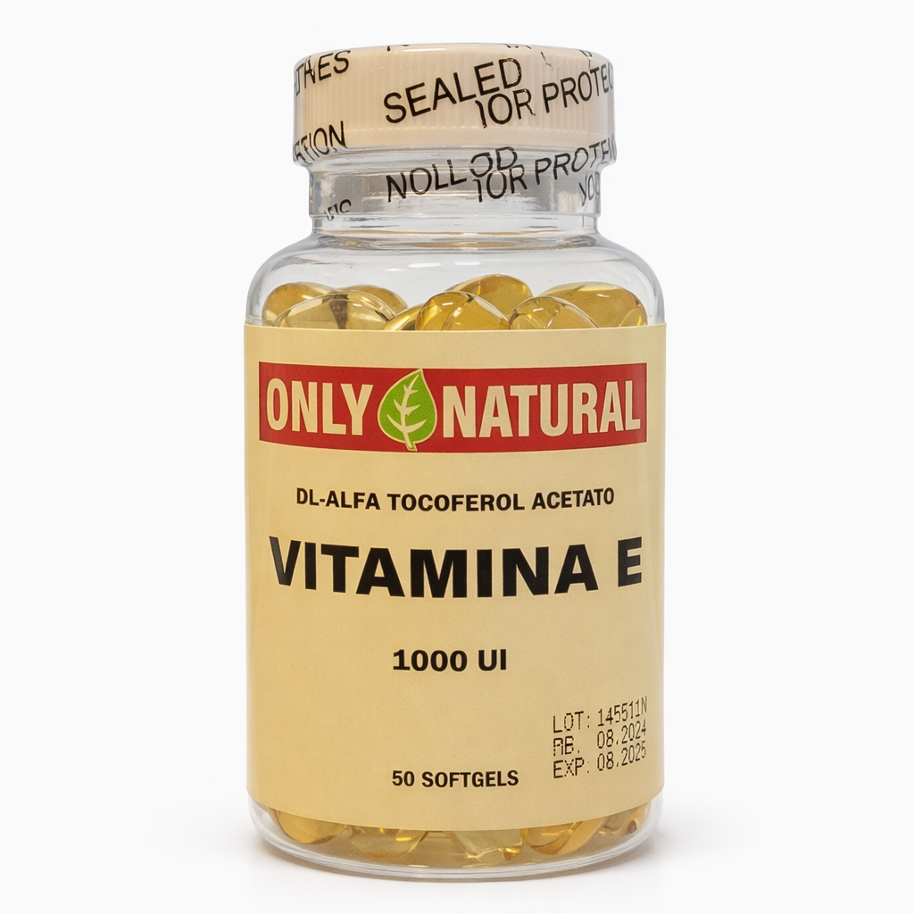 Vitamina E 1000 UI – Only Natural (50 Softgels)
