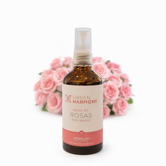 Agua de Rosas 100% Natural (100ml) - Green Harmony