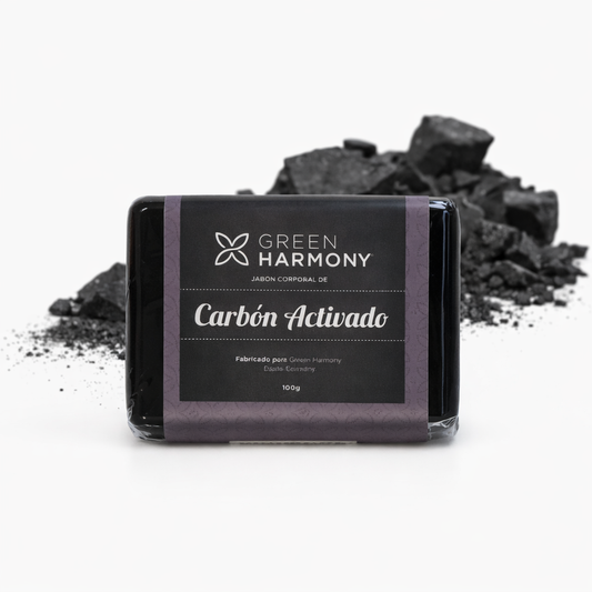 Jabón Corporal de Carbón Activado (100g) - Green Harmony
