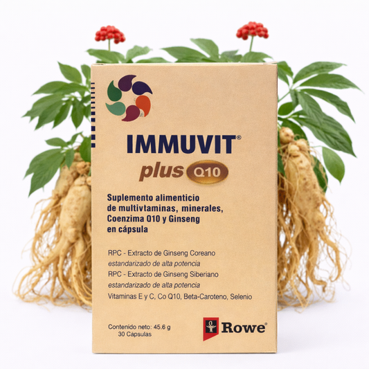 Immuvit Plus Q10 (30 Cápsulas) - Laboratorios Rowe