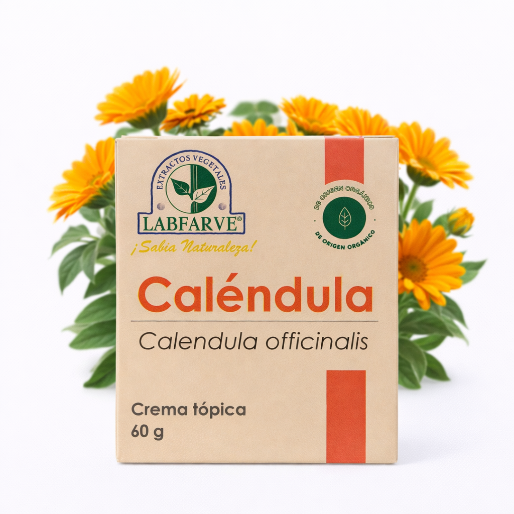 Crema Tópica de Caléndula Orgánica (60 g) - Labfarve