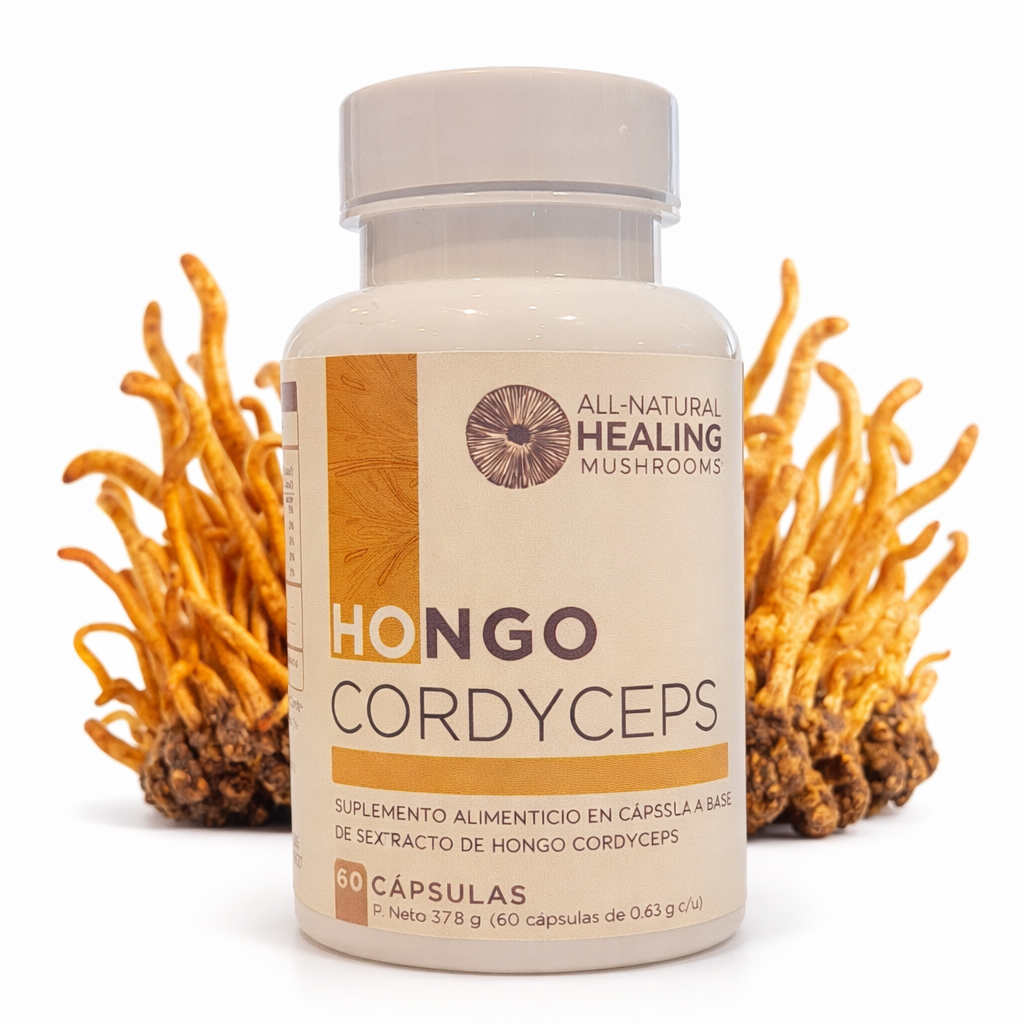 Hongo Cordyceps (60 Cápsulas) - All-Natural Healing Mushrooms