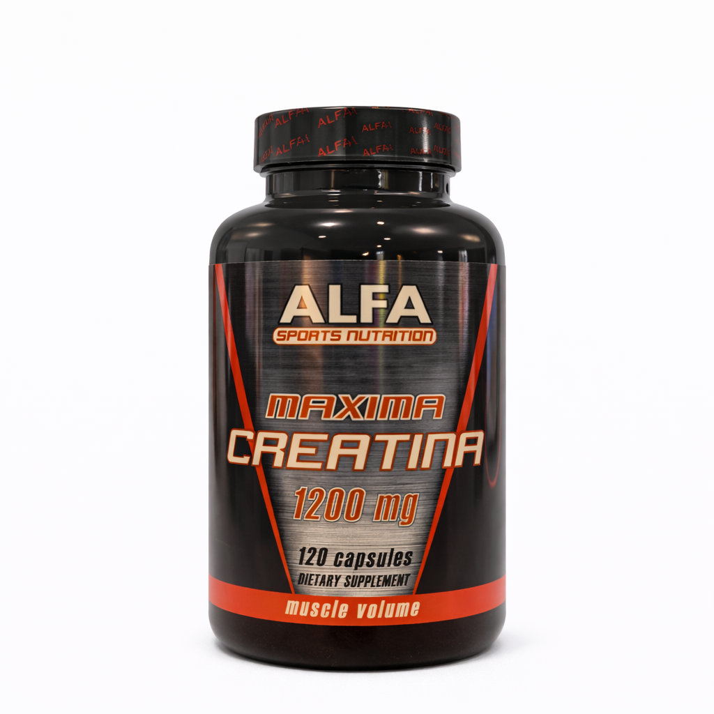 Maxima Creatina 1200 mg (120 Cápsulas) - ALFA Sports Nutrition