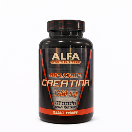 Maxima Creatina 1200 mg (120 Cápsulas) - ALFA Sports Nutrition