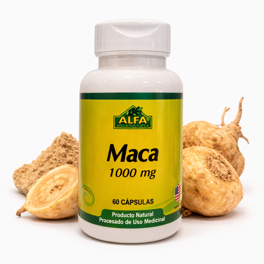Maca 1000 mg (60 Cápsulas) - ALFA Vitamins