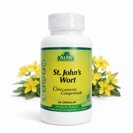 St. John's Wort (Hierba de San Juan) (60 Cápsulas) - ALFA Vitamins