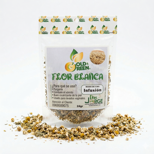 Flor Blanca para Infusión (24 g) - Gold & Green