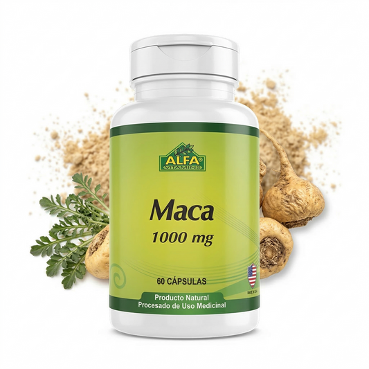 Maca 1000 mg (60 Cápsulas) - ALFA Vitamins