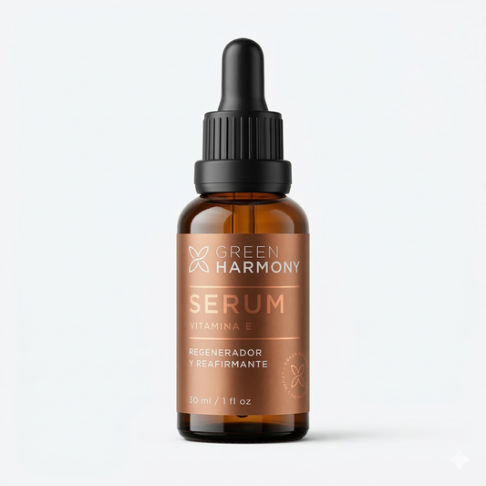 Serum Vitamina E Regenerador y Reafirmante (30 ml) - Green Harmony