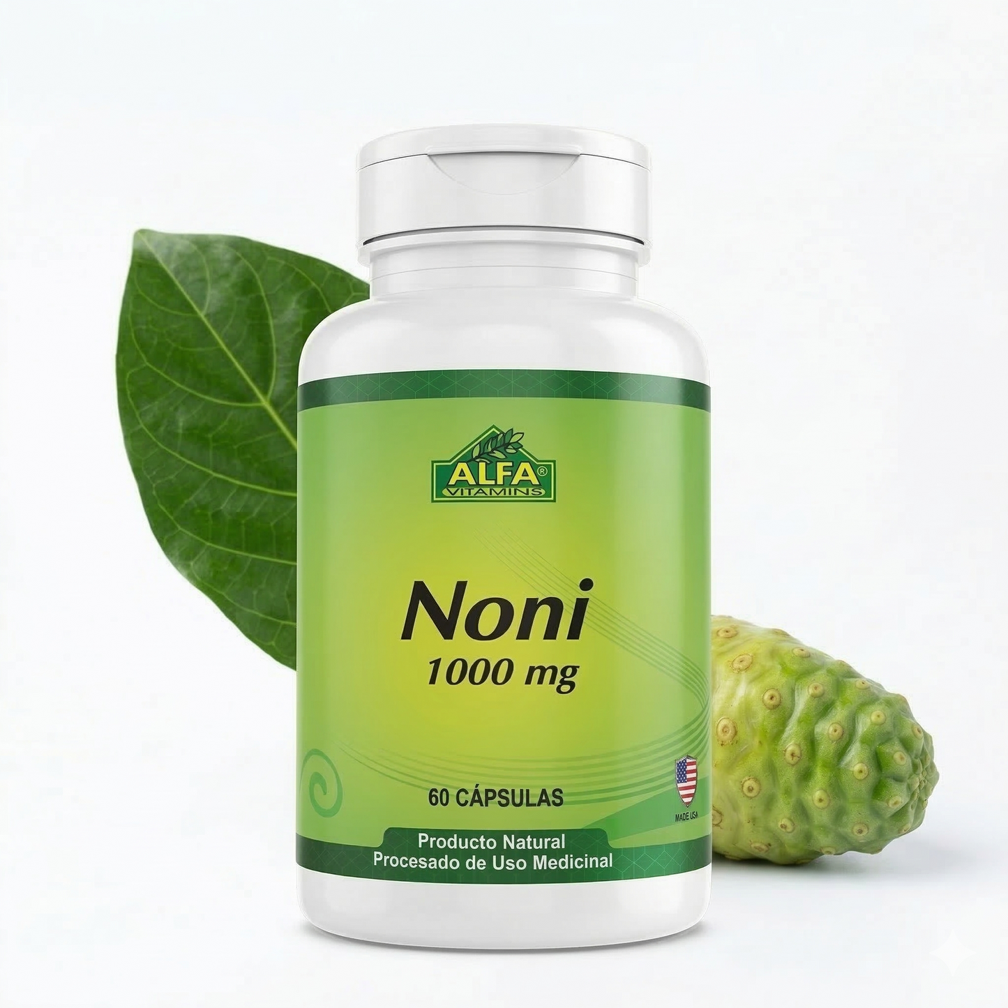 Noni 1000 mg (60 Cápsulas) - ALFA Vitamins