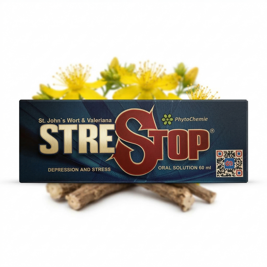 Solución Oral StreStop St. John's Wort & Valeriana (60 ml) - PhytoChemie