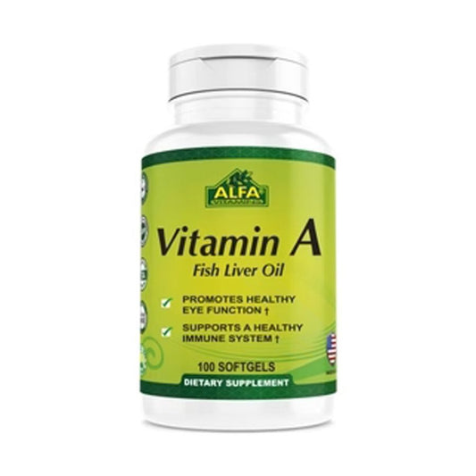 Vitamina A (Fish liver oil) (100 cápsulas)