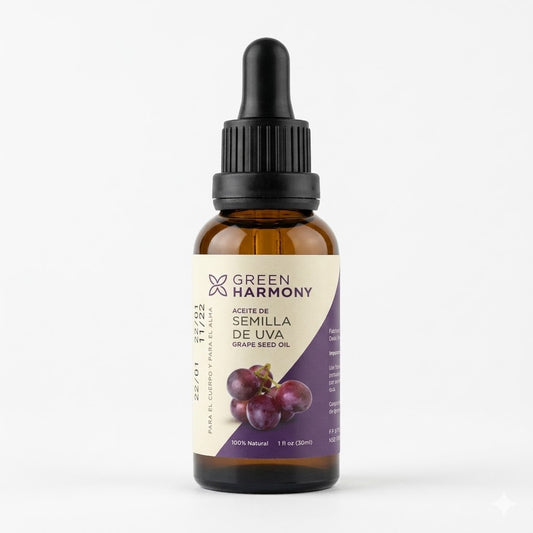 Aceite de Semilla de Uva 100% Natural (30 ml) - Green Harmony